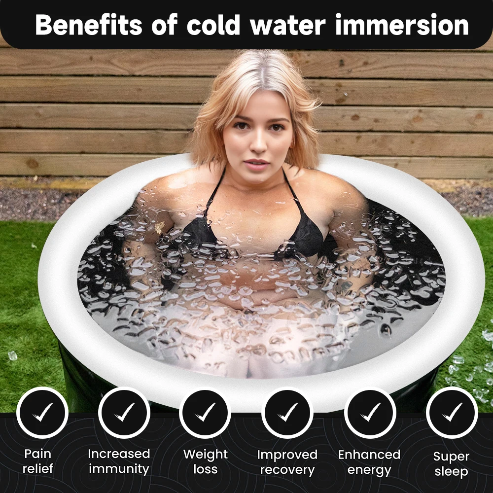 Hot Sale Athletes Portable Recovery Ice Water Bath PVC Inflatable Ice Bath Tub For Adults Portable Ice Bath