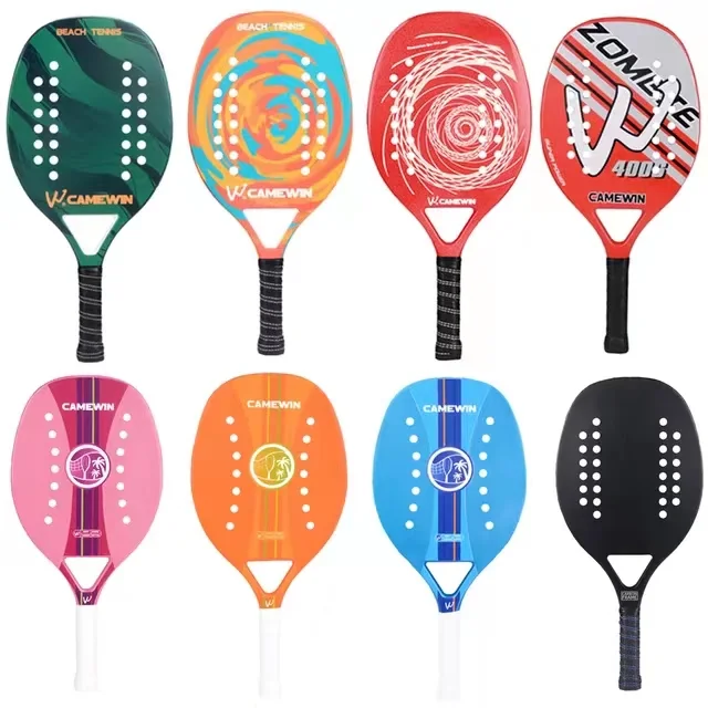 New Design CAMEWIN Outdoor Paddle Carbon Fiber Power Lite Pop Tennis Paddleball Racquets Beach Tennis Racket