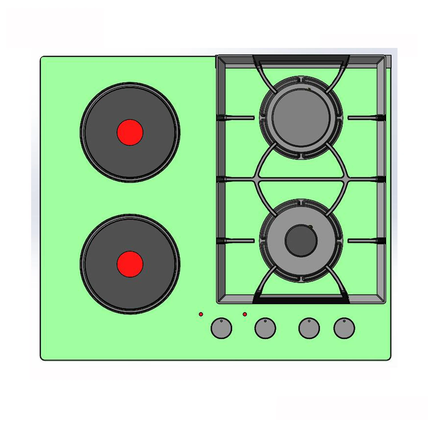 Производство стекла, Китай, кухонные приборы, лучшая газовая плита с 4 горелками для продажи