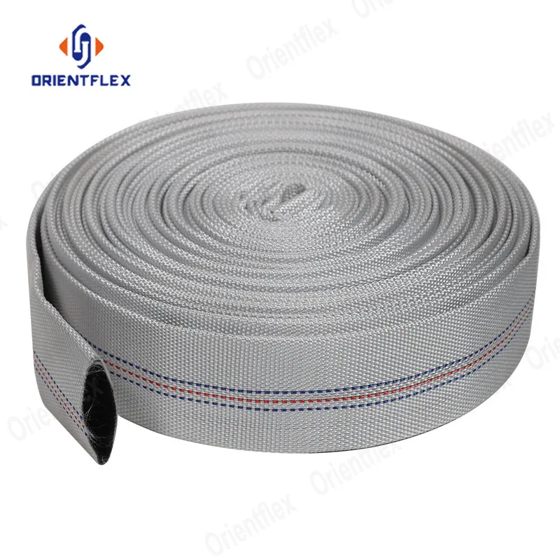 PU high pressure black 1.5 4 pvc rubber layflat fire hose manufacturer price