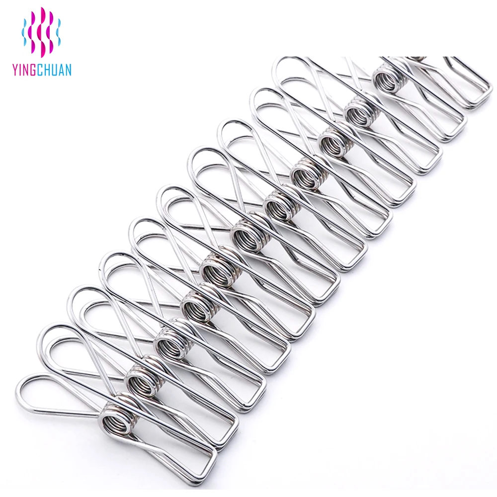Hot Sale Marine 316 Stainless Steel Silver Peg Clothes Pegs Popular Metal Stainless Steel Clothes Pegs