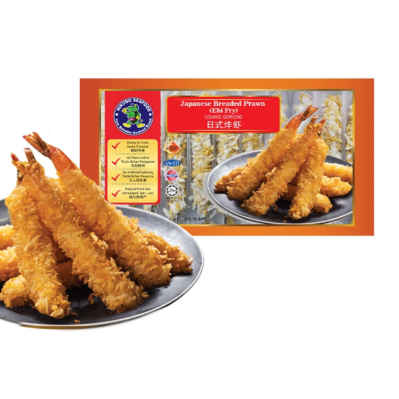 Best Selling 200g Nikudo Japanese Breaded Prawn with Crispy Coating and Succulent Prawn Inside