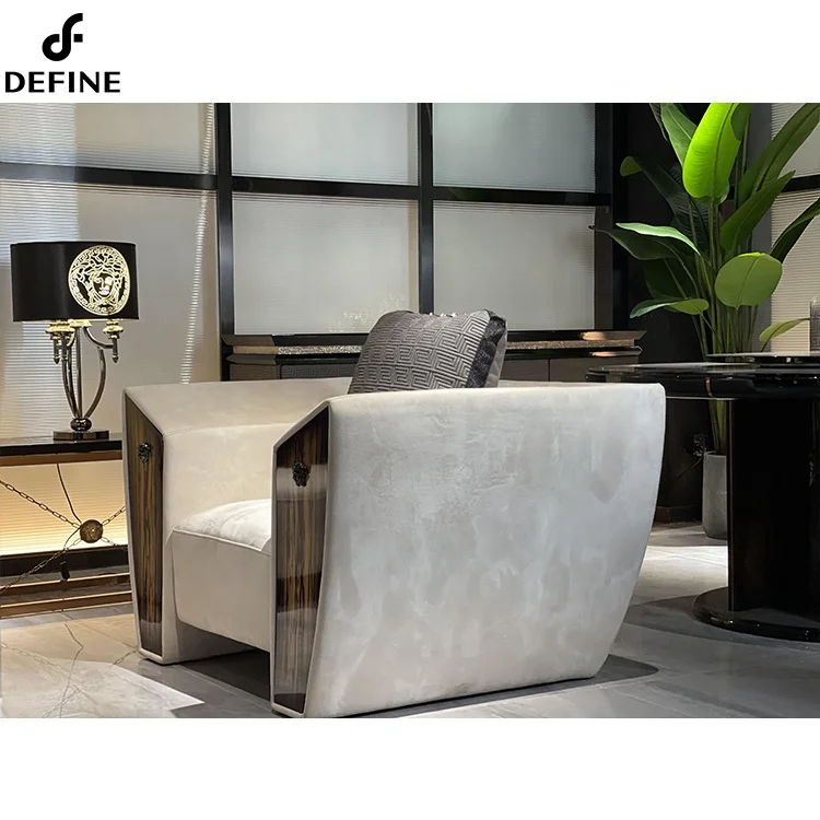 Factory Direct Supply Modern Living Room Furniture Couch 4 seater linen sofa for home furniture