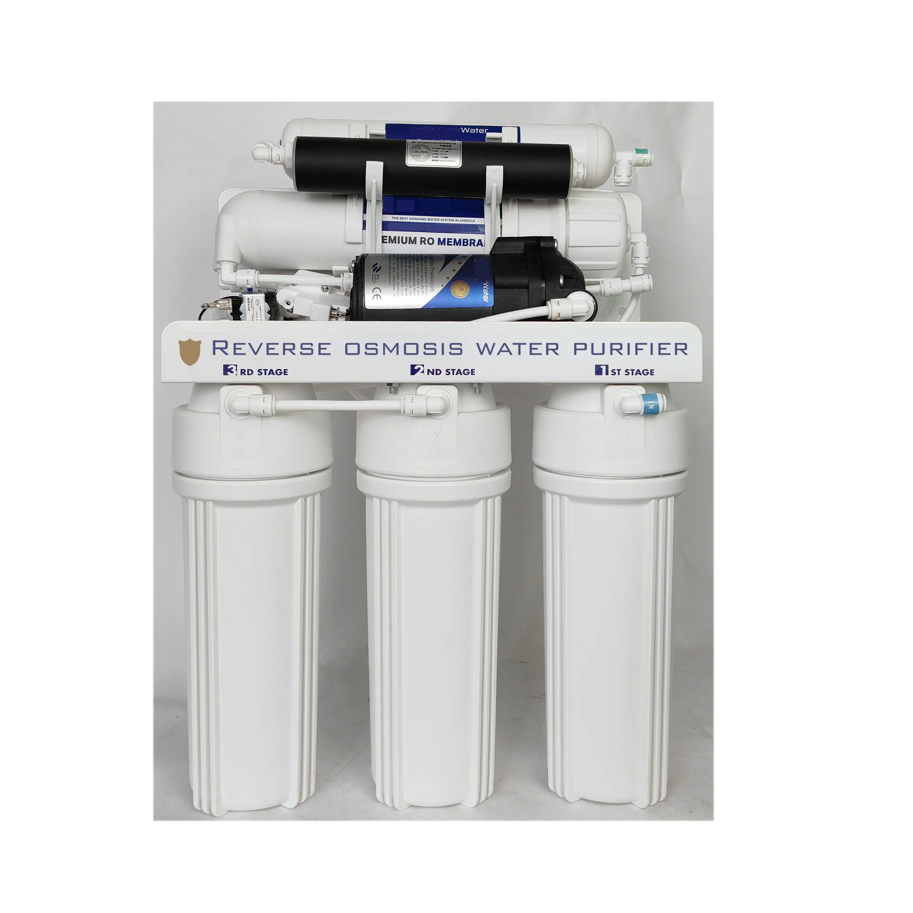 Electric 6-Stage Filter Household UV + RO Water Purifier with Alkaline Filter Standard Reverse Osmosis System for Homes