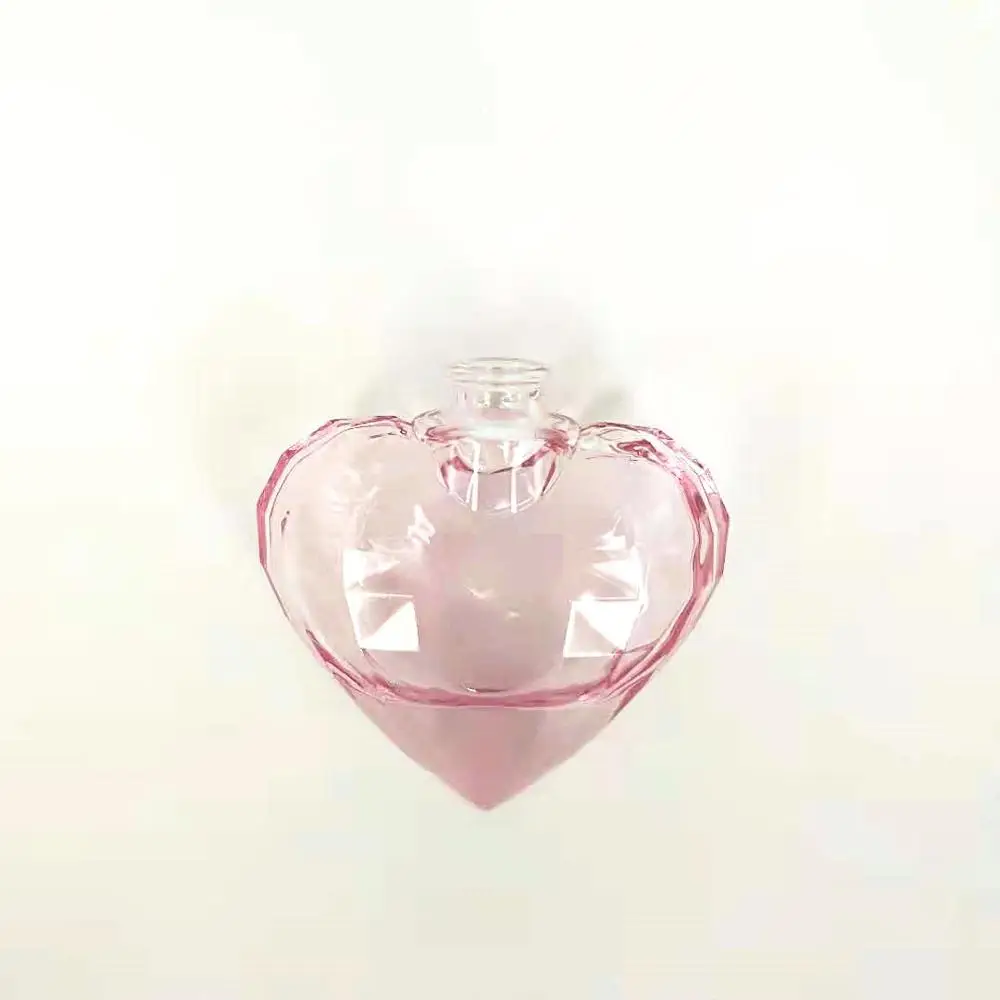 30ml heart shape very transparent  empty perfume refill spray pump bottle glass