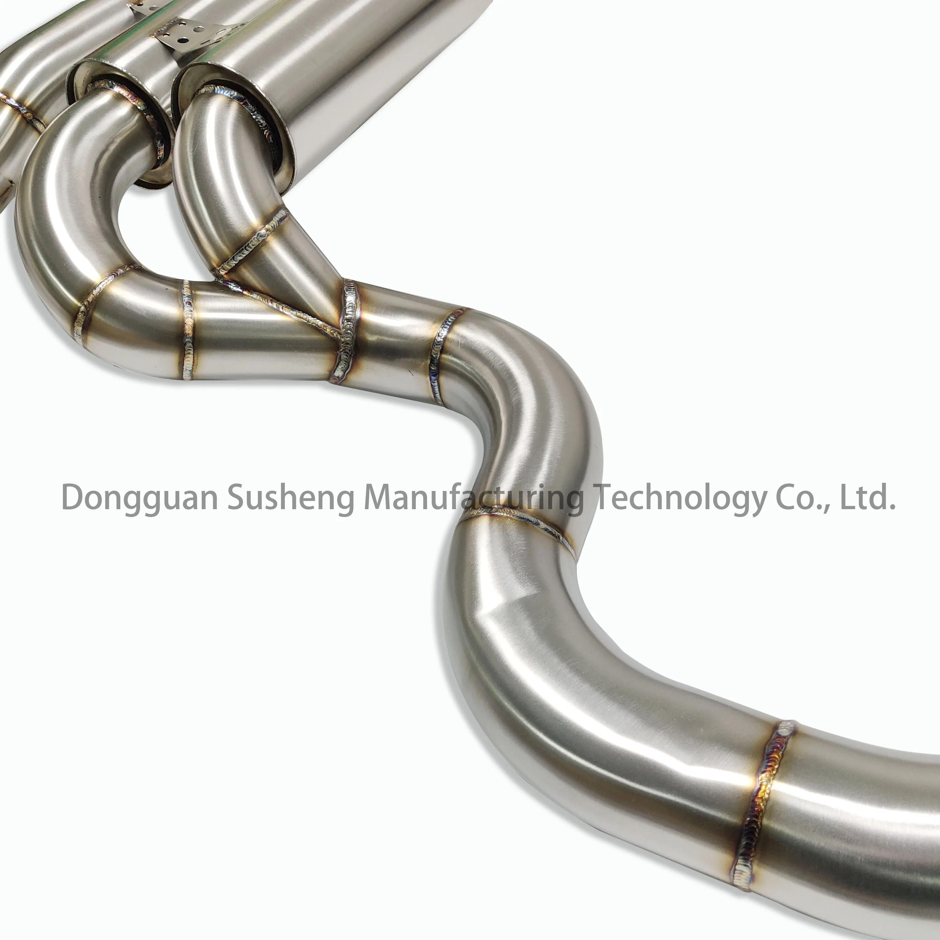 Exhaust system auto performance parts Golf 6R MK6 stainless steel Exhaust back muffler with mirror finish Burning blue