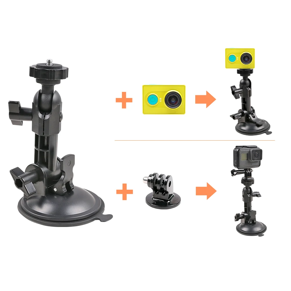 SUREWO GoPro Accessories Powerful Suction Cup Mount Compatible with GoPro Hero 8 7 Black 6/5/4 DJI Osmo Action and More