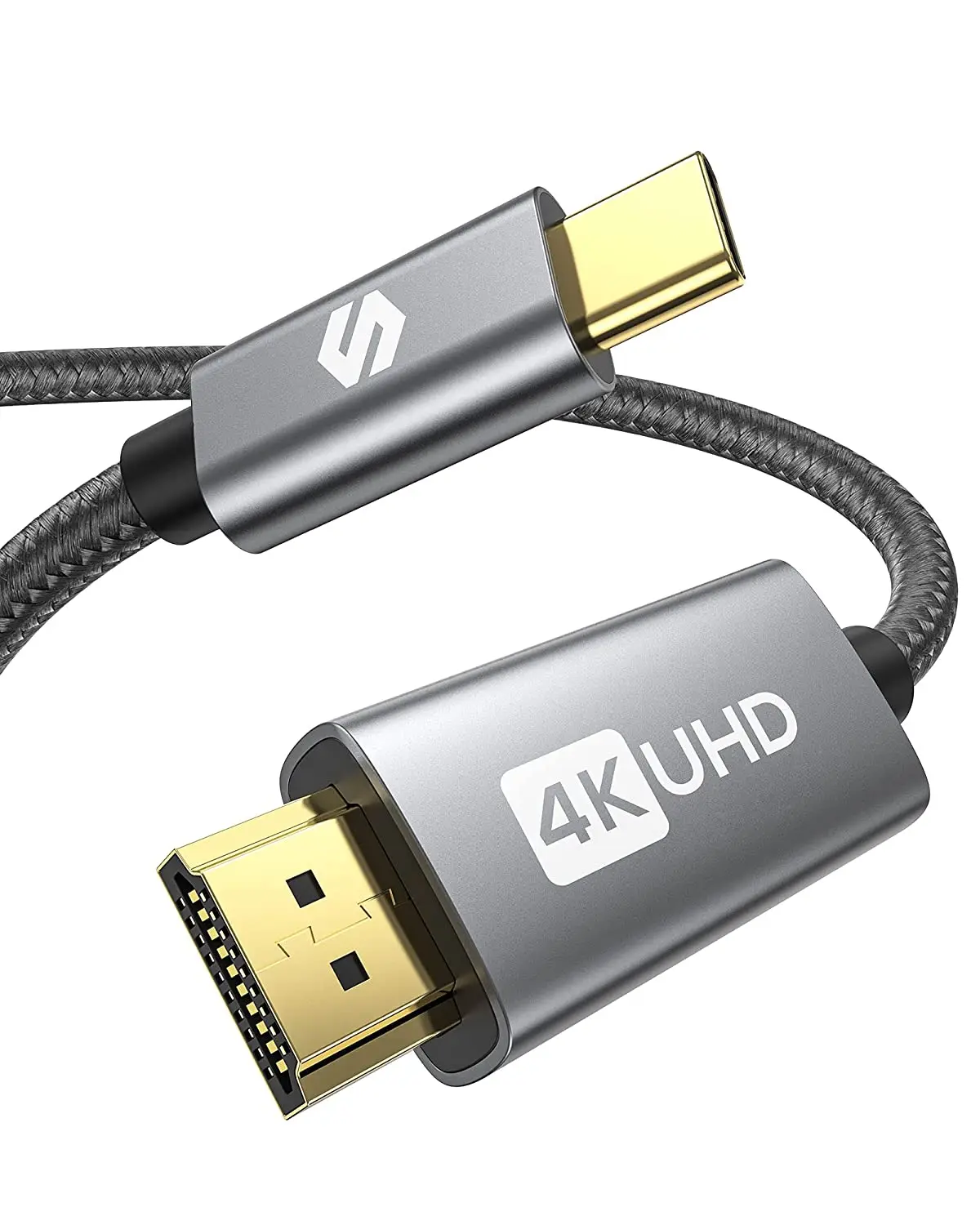 Новейшая модель; Type-C на HDMI кабель 6.6Ft 2 м 4K 30 Гц кабель со штыревыми соединителями на обоих концах для подключения кабель-Переходник USB C на HDMI кабель для MacBook Pro/Air,iPad Pro