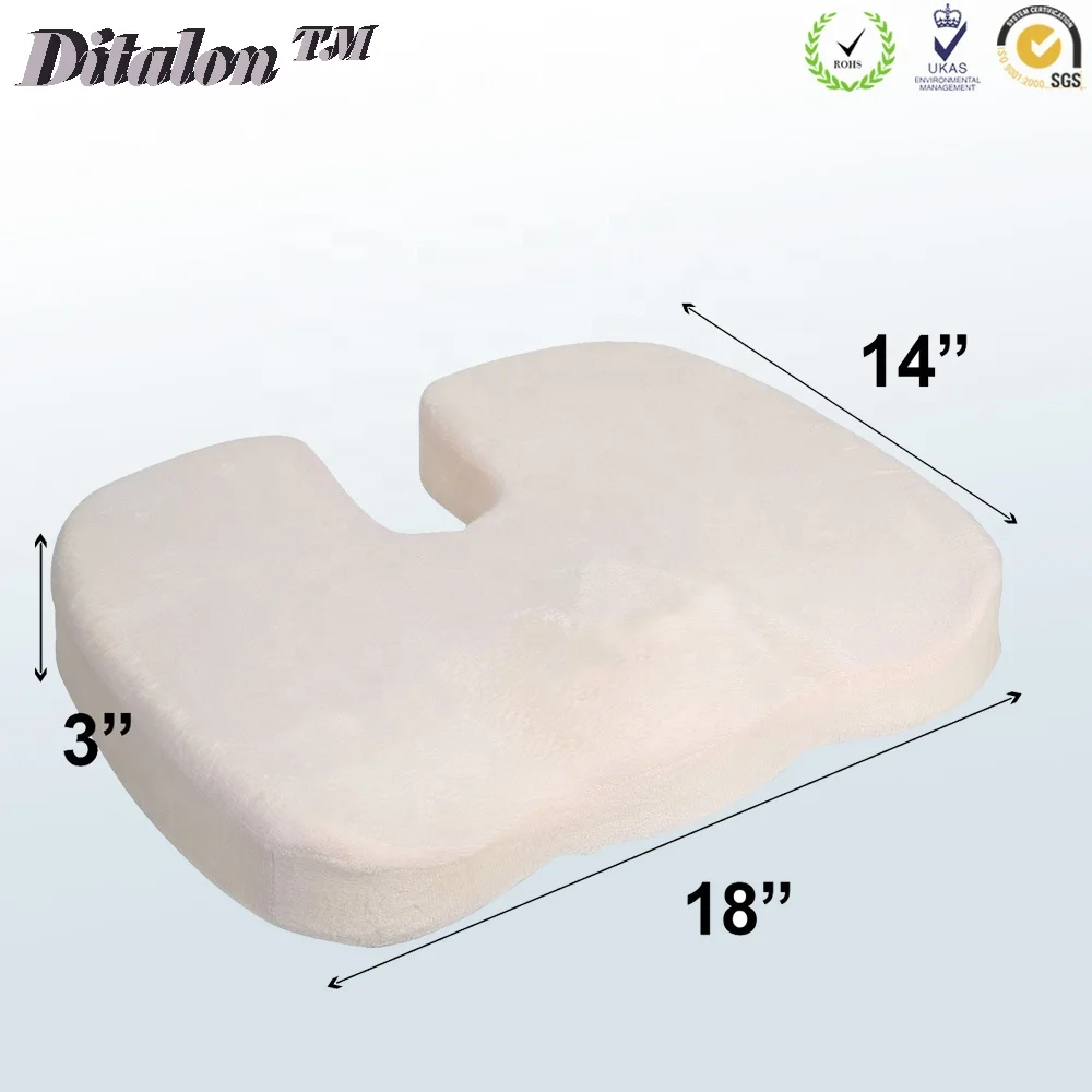 Ergonomic Adult Car Blood Circulation Bus Driver Coccyx Comfort Cushion Inserts Gel Cooling Gel Seat Cushion