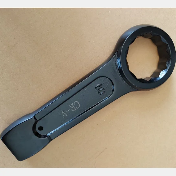 High quality chrome vanadium ring spanner open spanner combination wrench with mirror polished surface