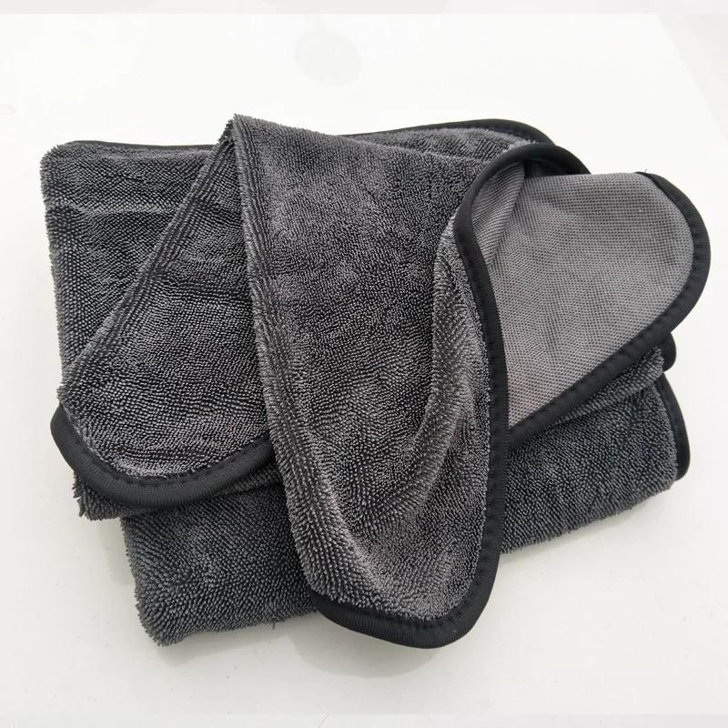 High Density 600GSM Microfiber Thick Twist Pile Car Buffing Towel