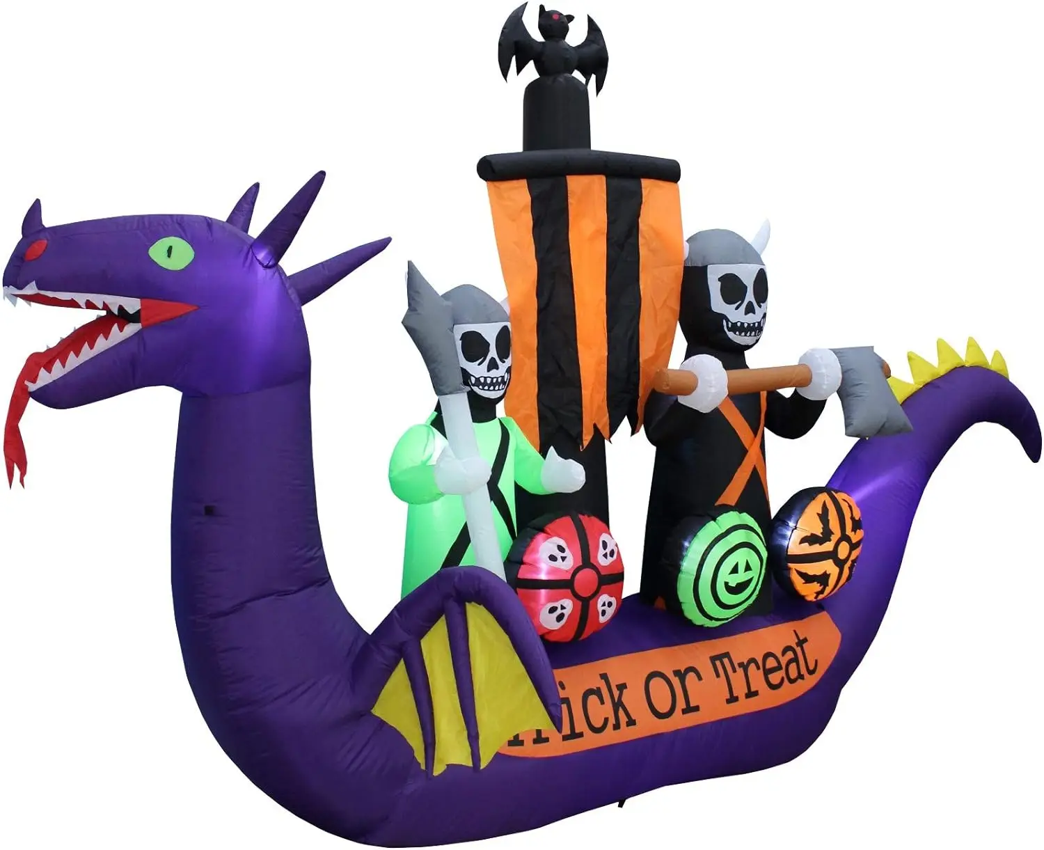 Novel Halloween Party inflatable Dragon Pirate Ship Skeletons Scene Ghosts Outdoor Yard Halloween Inflatable Decorations