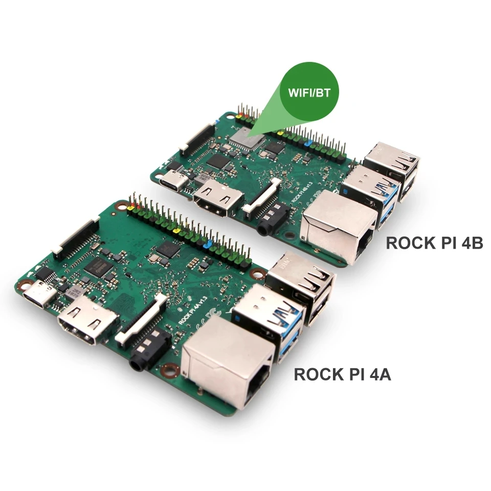 ROCK PI 4B V1.4 Rockchip RK3399 плата Cortex шестиядерный SBC/одноплатный компьютер ROCK PI 4B