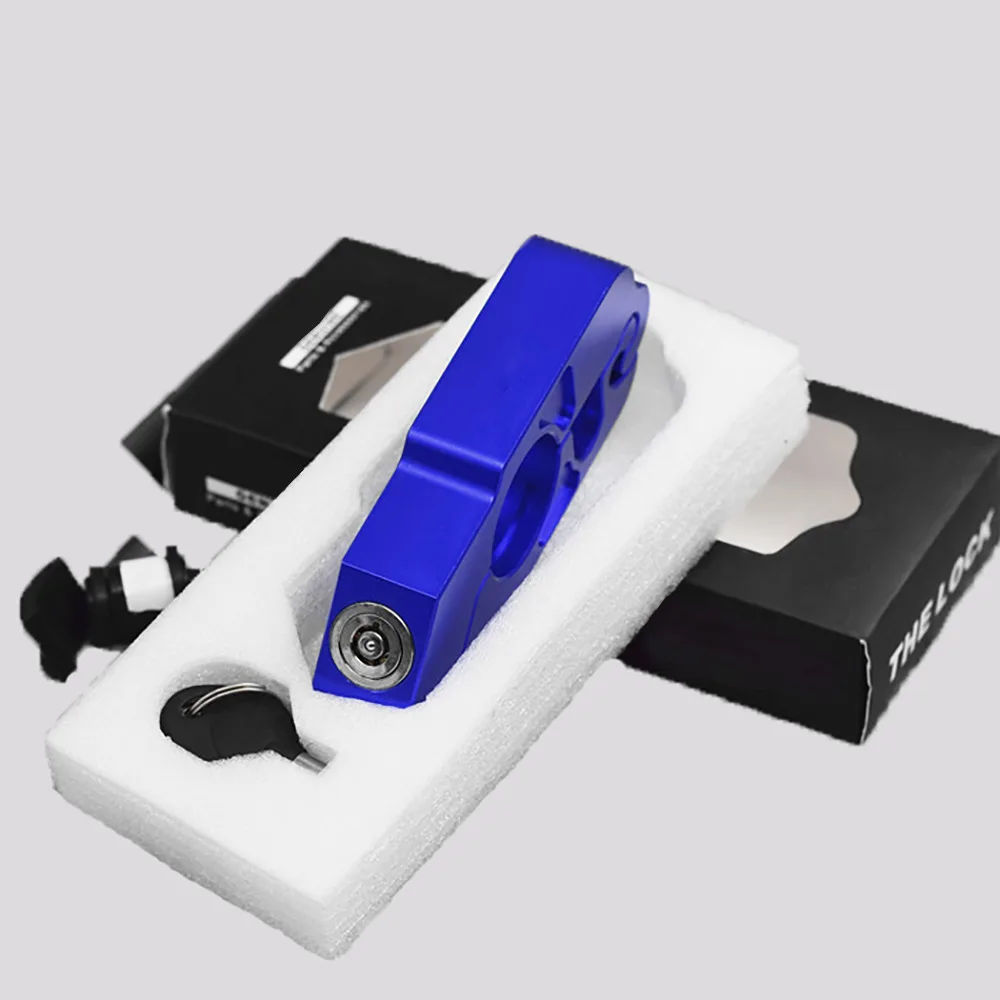 Замок для мотоцикла с ЧПУ, защитный замок для мотоцикла, с защитой от кражи, универсальный замок из алюминиевого сплава для мотоцикла