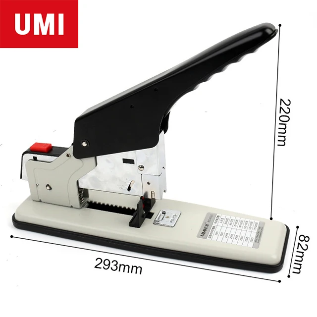 UMI Stationery 2 to 200 pages High Quality Metal Heavy Duty manual industrial Stapler