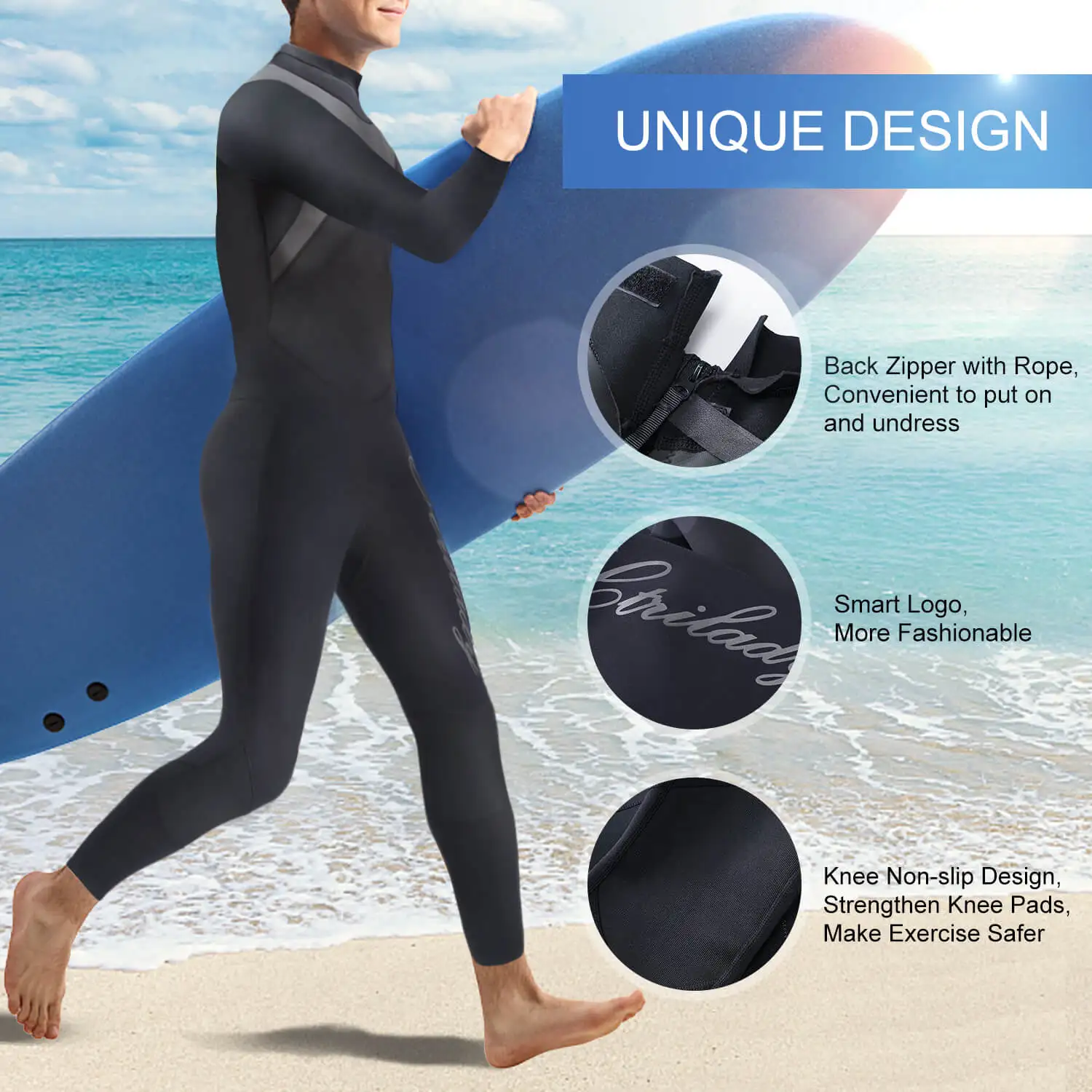 Diving Suit For Men Spearfishing Surf Neoprene Diving Wetsuit