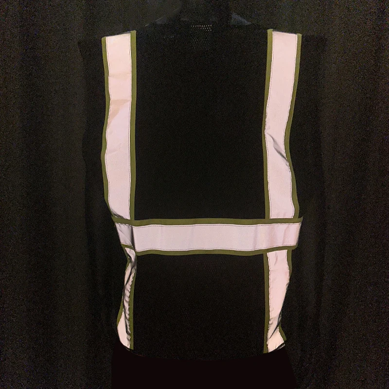 Hi Vis Viz High Visibility Reflective Safety Vest Polyester Cotton Executive Waistcoat Zipper Breathable Water Proof Mesh Oxford