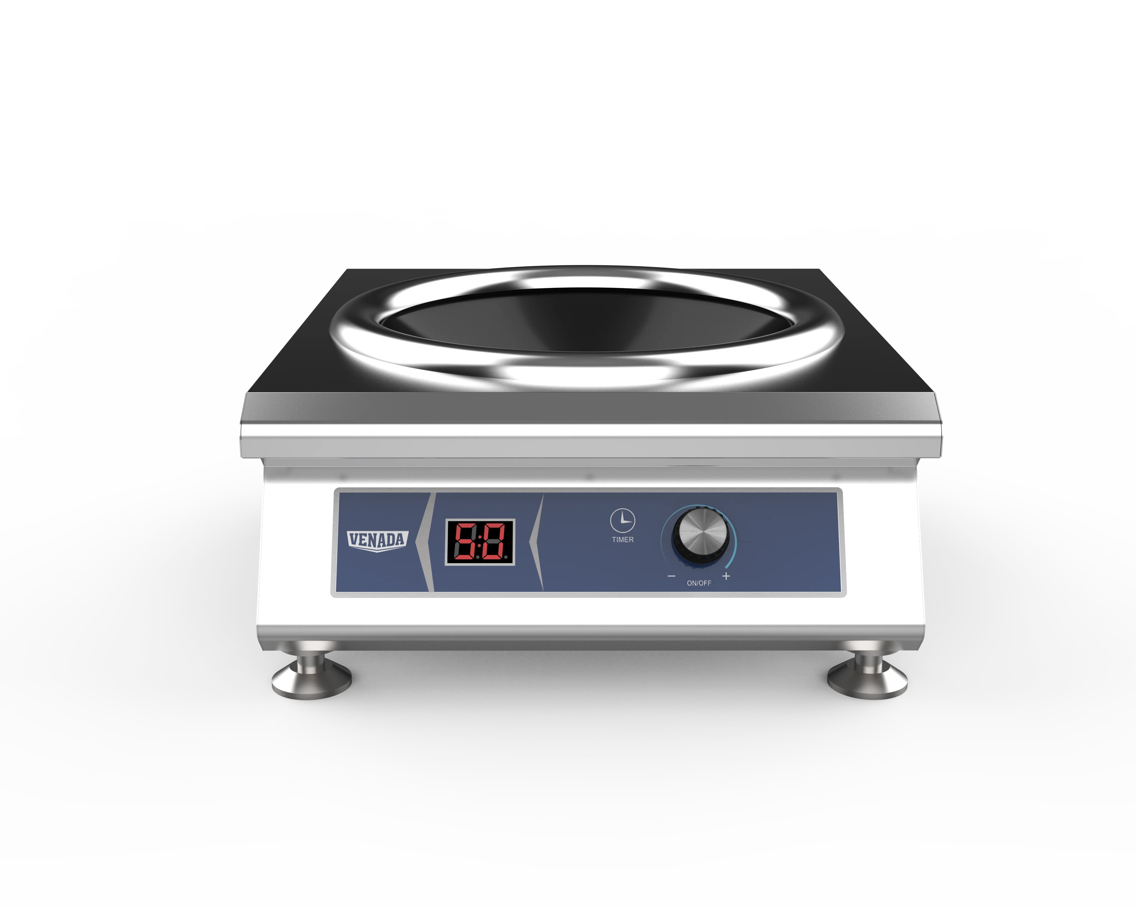 Горячая распродажа 3500 Вт мощная промышленная индукционная плита электромагнитная вогнутая варочная панель для кухни ресторана