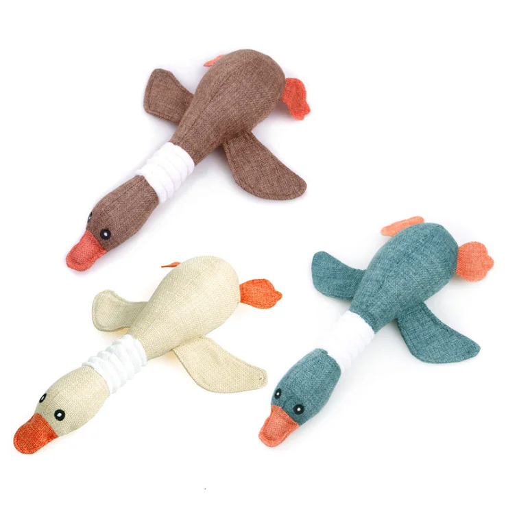 Animal Modeling Stuffed Cotton Rope Dog Toy Elephant Rabbit Duck Chew Cotton Interactive Set Toy