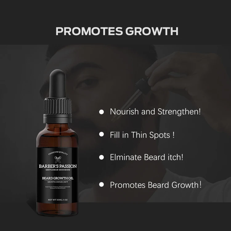 custom private label growth hair beard mens organic beard oil beard care kit for men