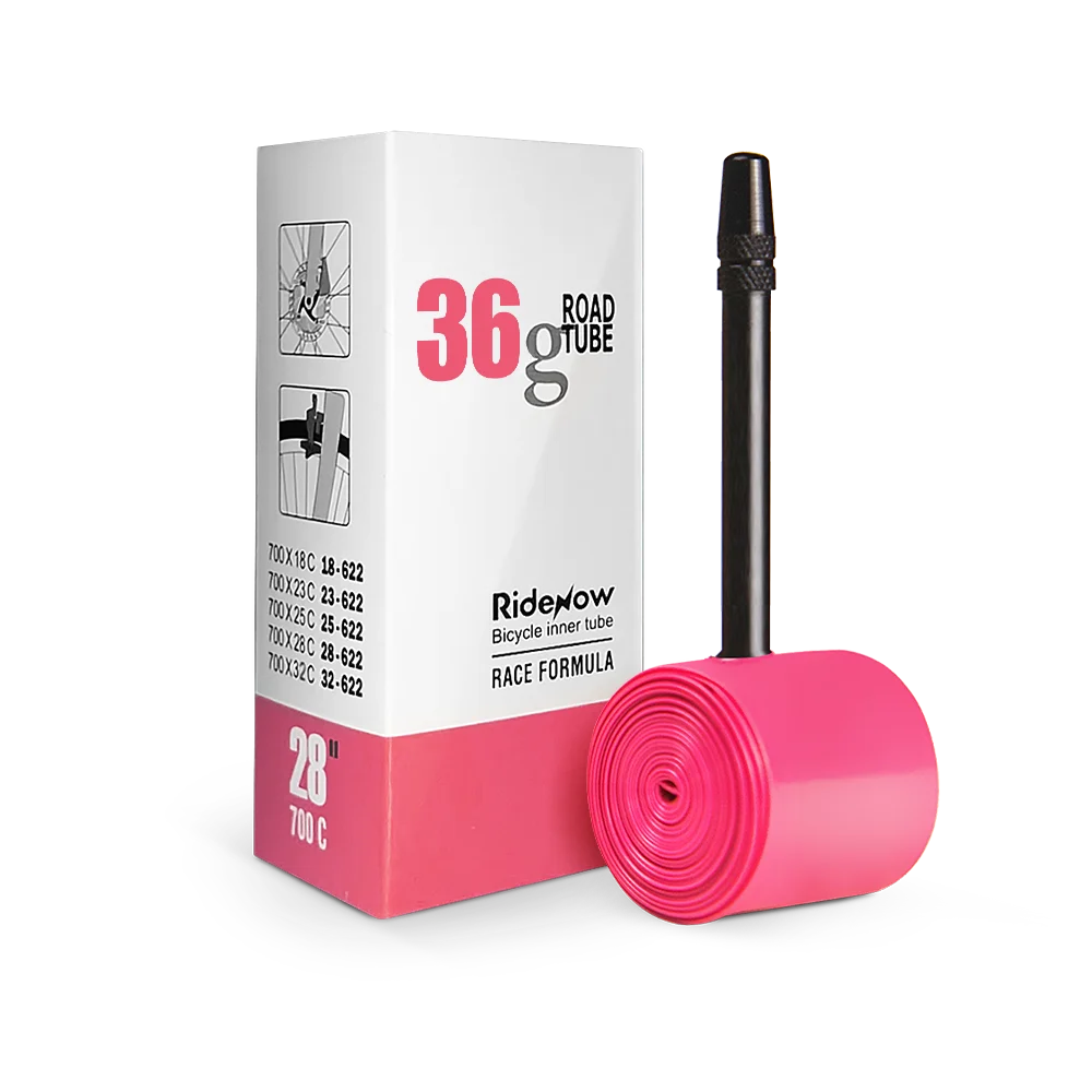 RideNow Inner Tube Ultra Light Bike Tire Road Bicycle Inner Tube 65mm TPU Inner Tube 700C x 18/23/25/28/30/32C for Light Biking