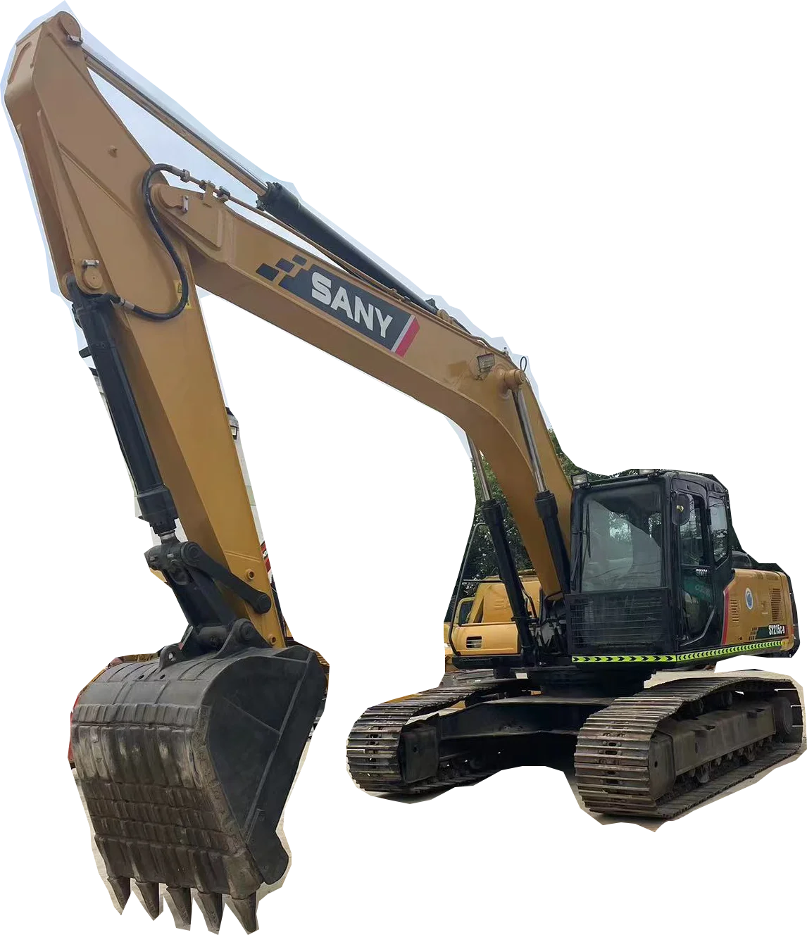 Used Sany SY215C-9 21 Ton Crawler Excavator with Thumb Core Components Incl. Isuzu Engine Pump Motor Gear Gearbox Bearing