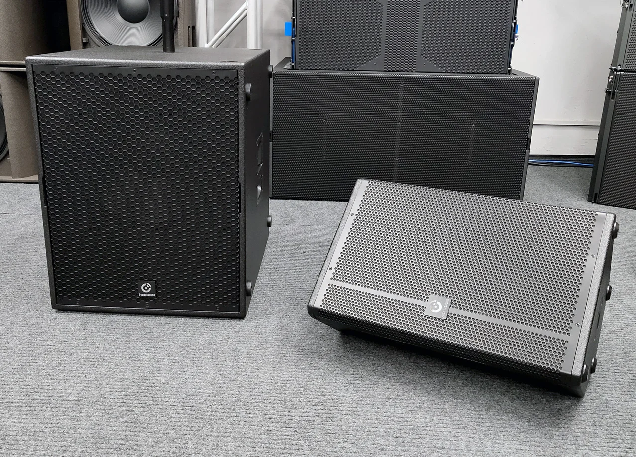 Professional active sound system single 10 inch stage monitor speaker 300W AES power DJ speaker with D class power amplifier