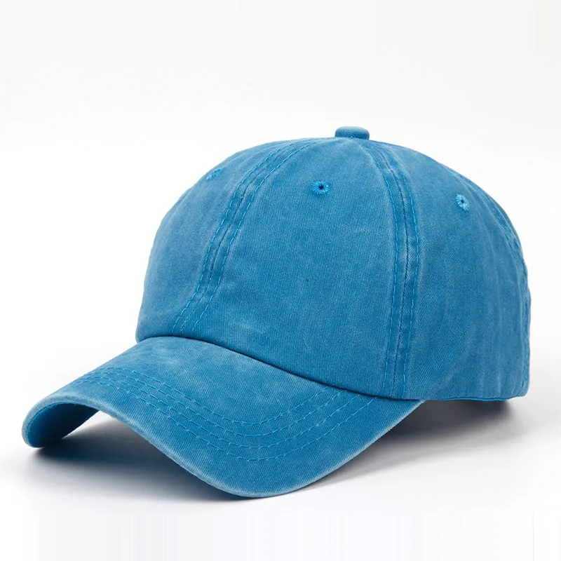 Hat summer outdoor peaked new york baseball cap washed distressed baseball cap retro denim sun sports cap hats custom