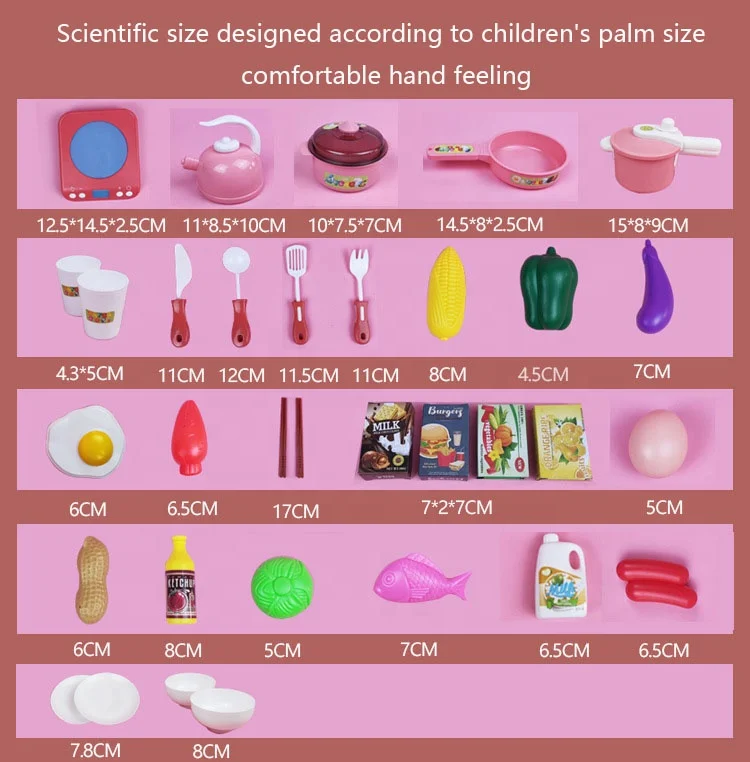 Hot on Amazon Children Kitchen Toy Kids Kitchen Set Toy Pretend Play Mini Kitchen Toys Real Cooking Set For Kids