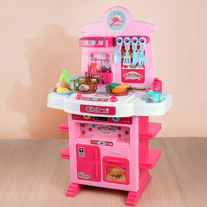 Popular Kitchen Play Set Toy Plastic Children Cooking Game Toy For Girl