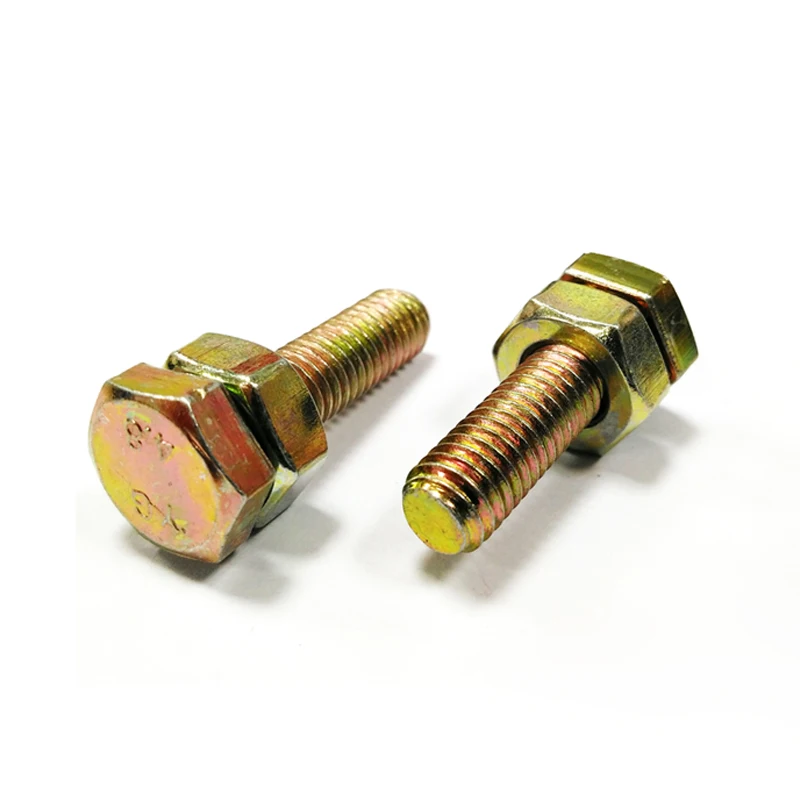Manufacturer wholesale 5.8 grade u bolt screw fastener High Strength  8.8 grade M8 hex head bolt and nut