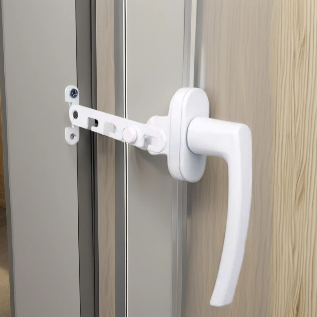 High Quality Window Lock Sliding Doors Child Safety Window Ventilation Limiter Windproof Limit Hook Inner Opening Window Fixer