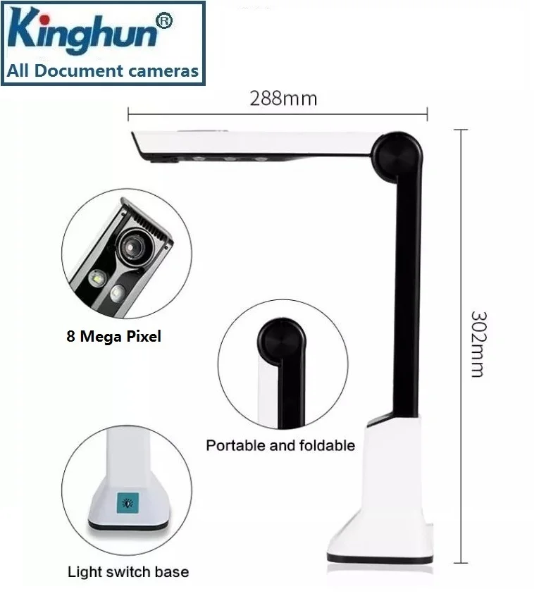 Perfect price good quality Document camera mini Portable A4 High-Speed scanning Document camera For school