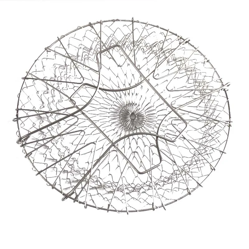 
Stainless Steel French Fries Basket Mesh Foldable Frying Basket Fruit Basket Deep Fryer Fry Filter Colander 