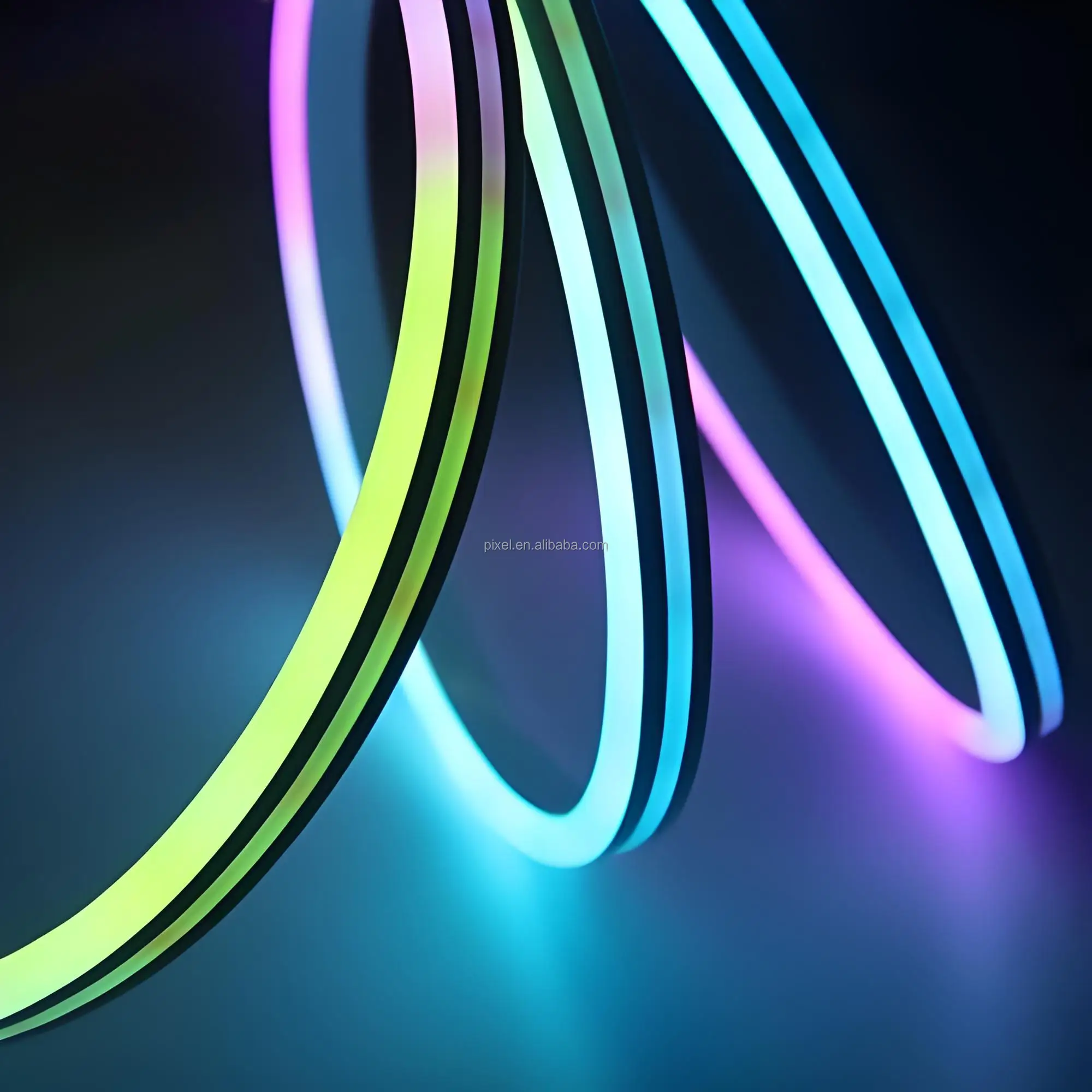 DC24V smooth lighting Silicone LED neon strip light smd2835 5050 led neon light with ip67