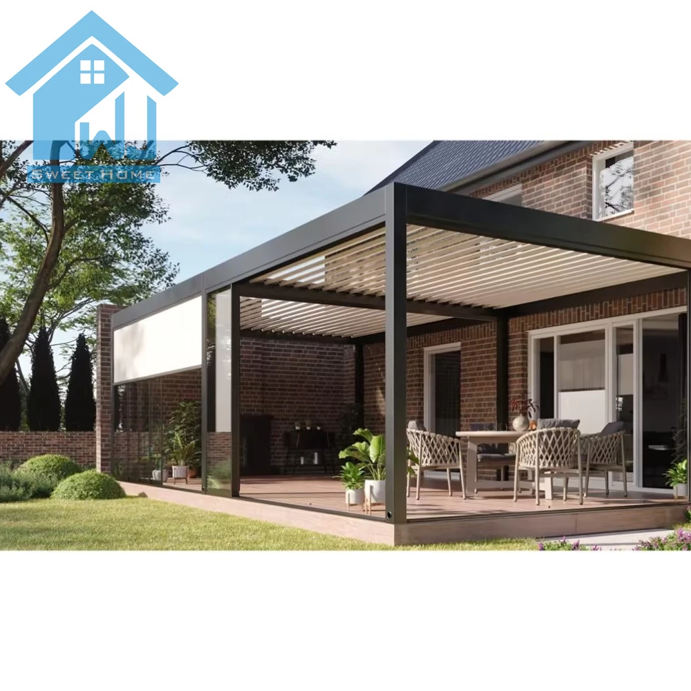 pergola aluminium outdoor aluminium outdoor waterproof motorized aluminum pergola