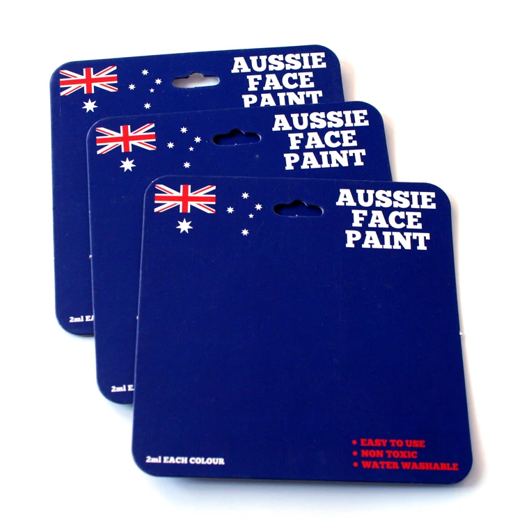 Customized high quality product paper packaging header card and packaging hanging blister cards printing