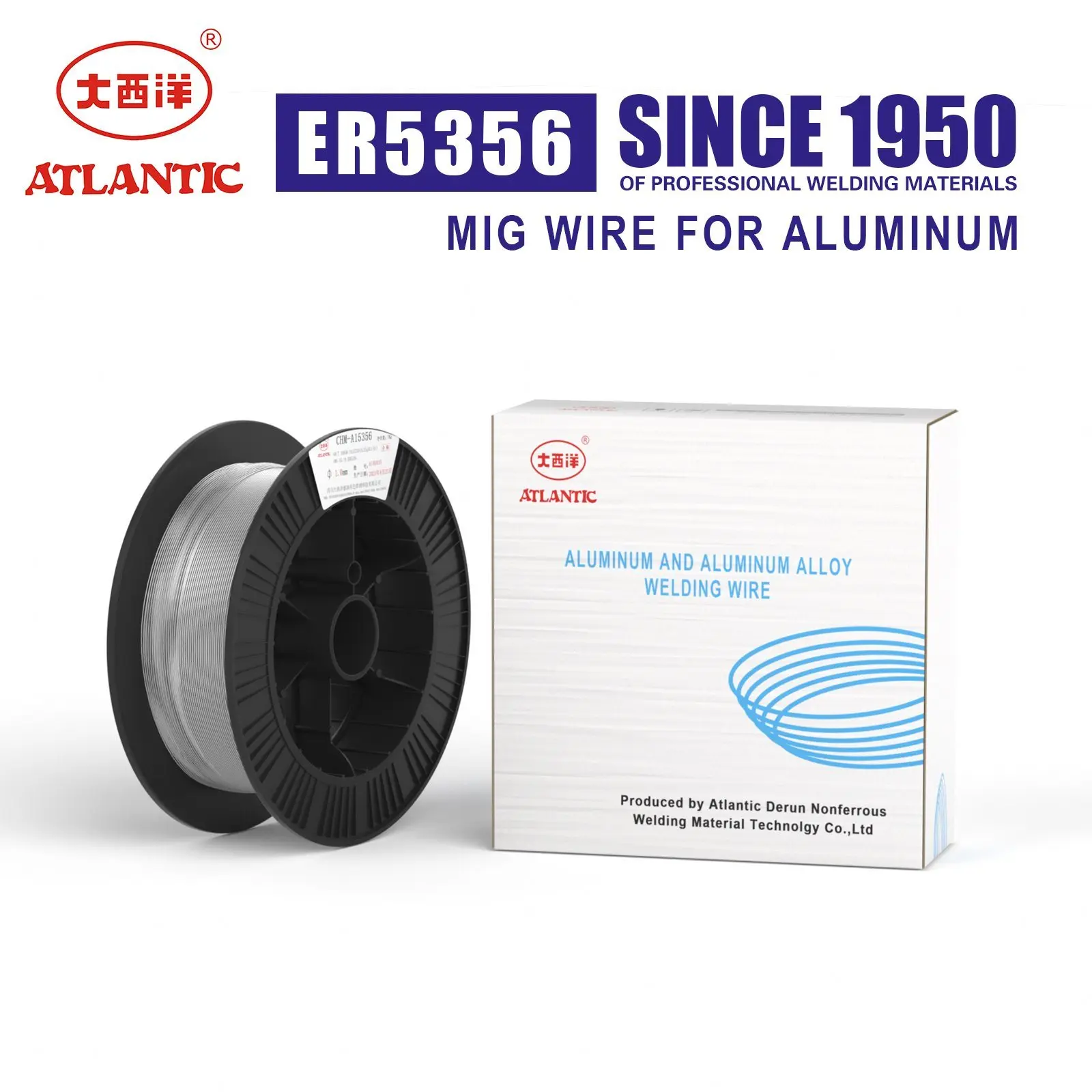 Atlantic Er5356 1 2 мм MIG сплошной провод цветной проволоки для алюминия и алюминиевого сплава