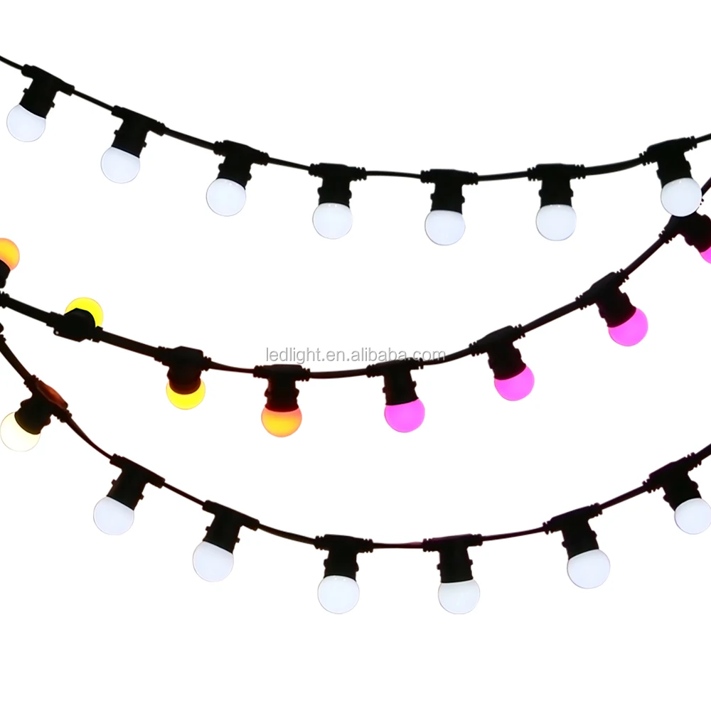 Patio Wedding Backyard heavy duty LED string festoon light S14 lamps with shade E26 E27