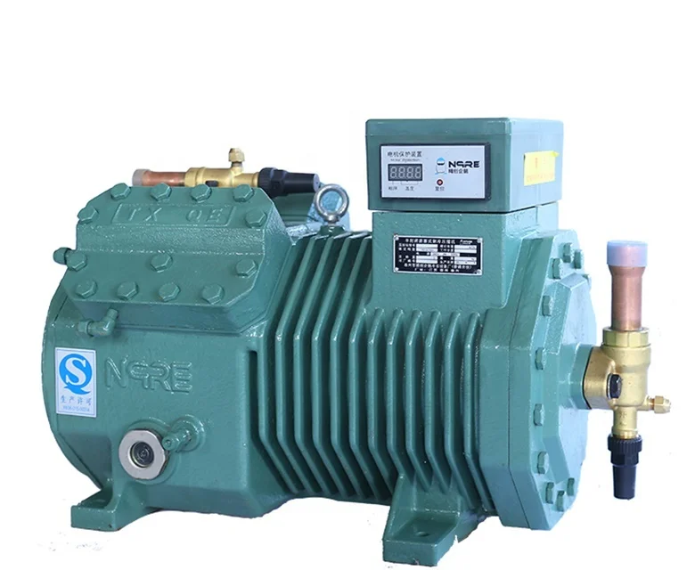 8.5HP low temperature piston type semi hermetic cylinder refrigeration compressor