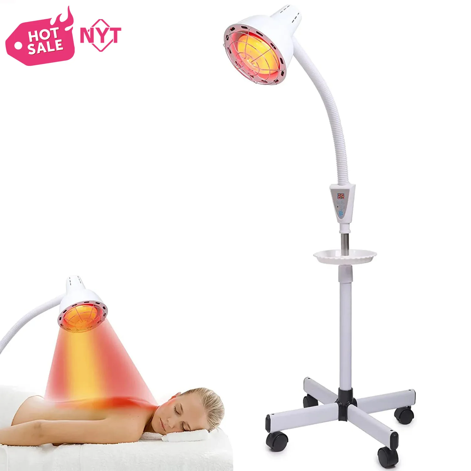 Standing With Remote Control For Body Relieve Joint Pain And Muscle Aches 275W  Physiotherapy Near Red Light Heat Infrared Lamp