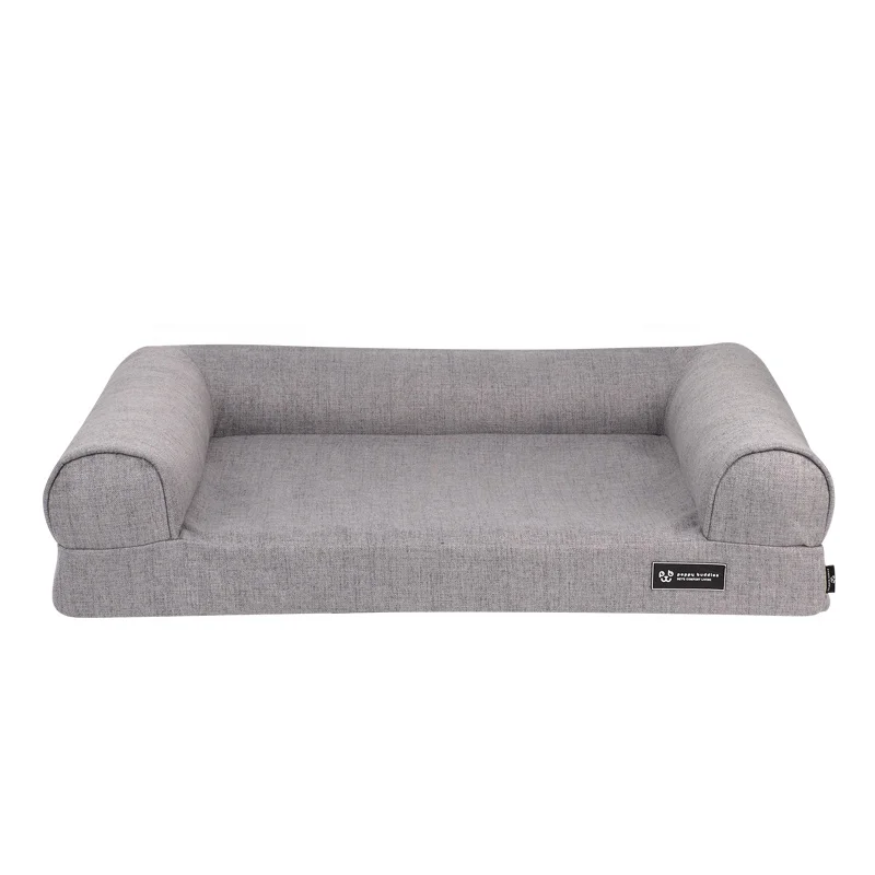 LS peppy buddies luxury high quality  dog orthopedic foam dog bed dog sofa pet bed for all season