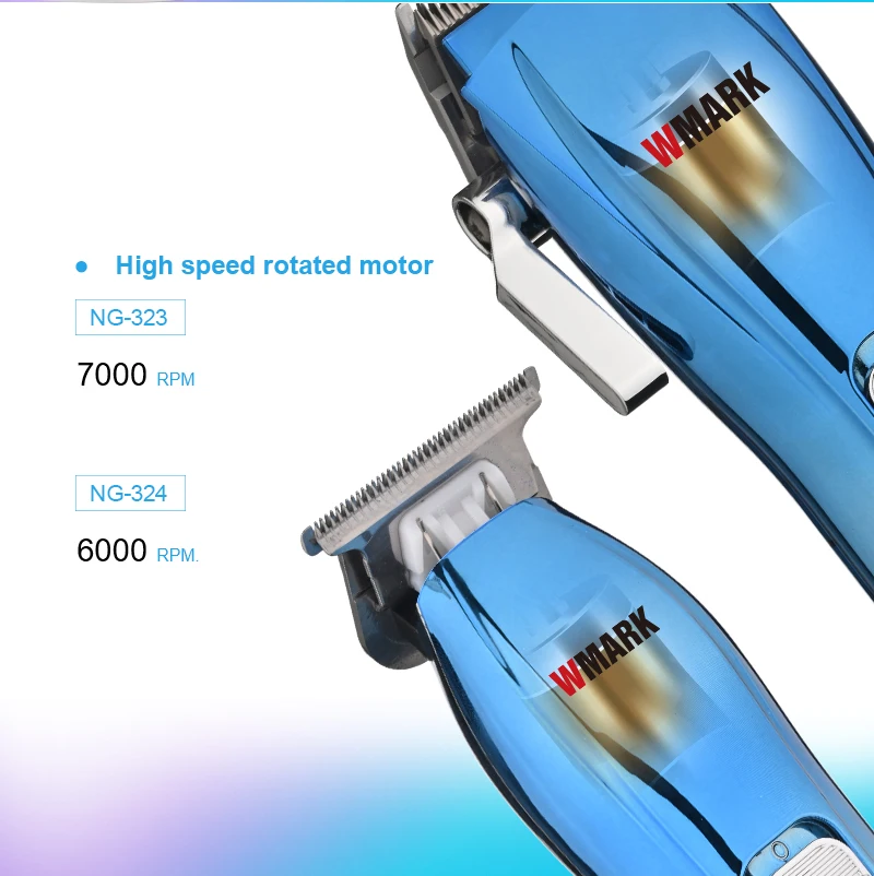 WMARK NG-603KIT Wholesale Rechargeable Grooming Haircut Kit Electric Barber Salon Hair Clippers Detail Trimmers Clipper Set