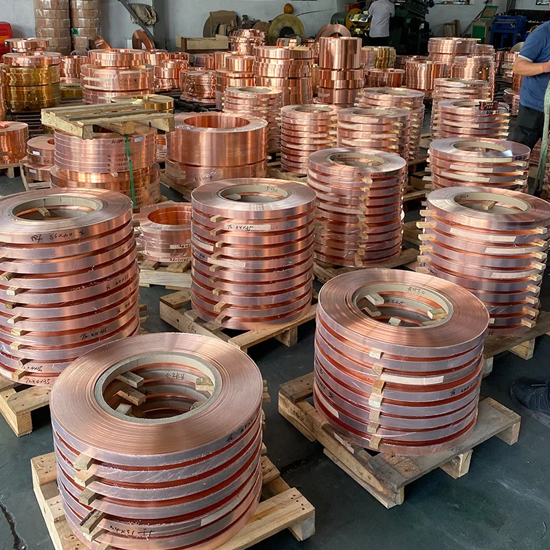 Manufacturer price 99.99% copper strips Bare Flat Copper Earthing Tape