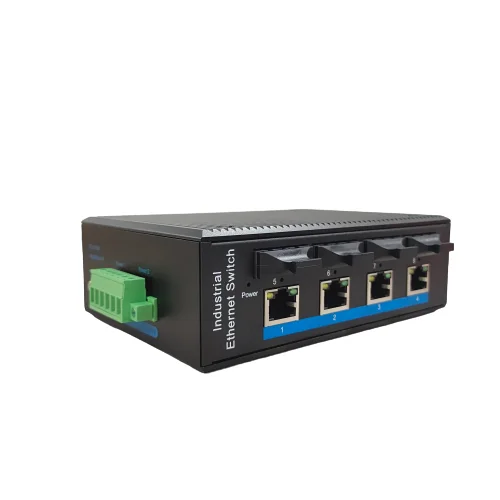 high condition din rail  4-Port 10/100Base-TX(PoE) +4-Port 100Base-FX Industrial PoE Switch