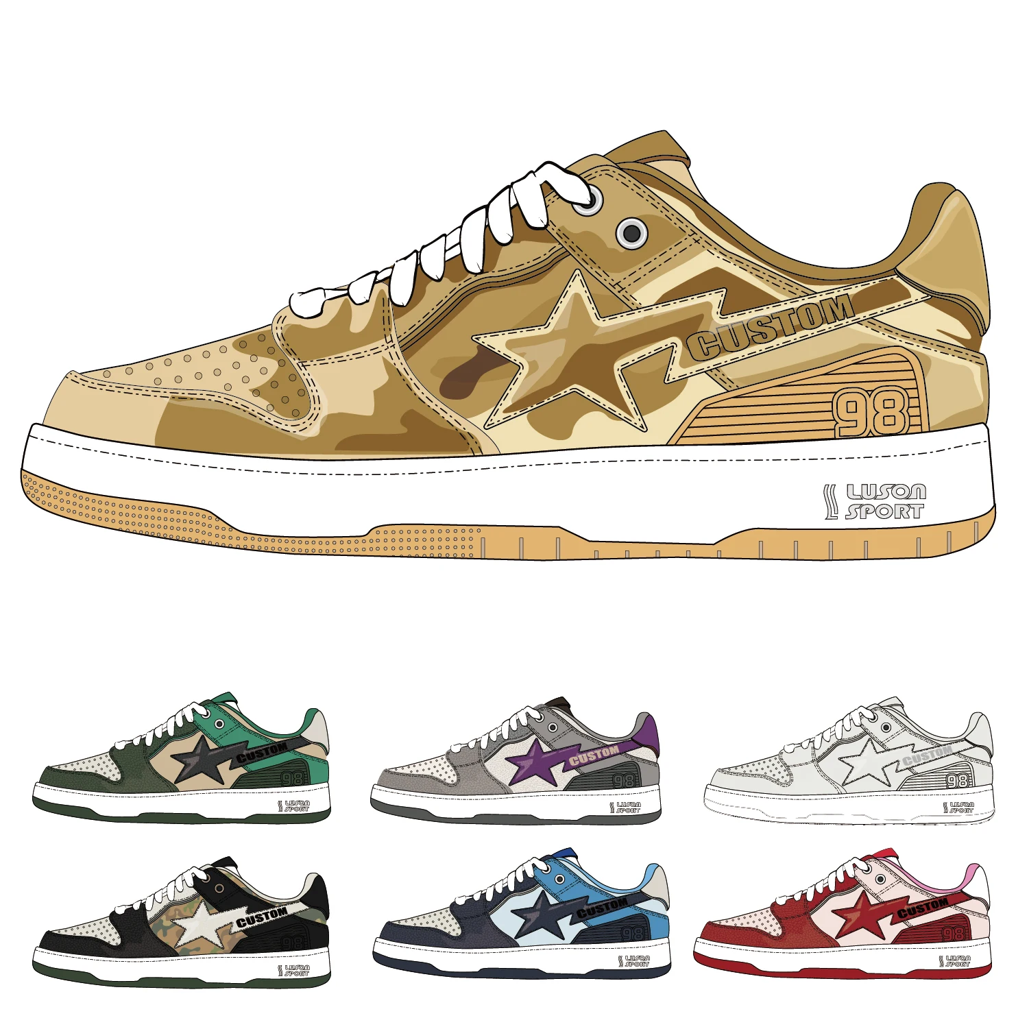 LUSON  professional  high top sneakers chuteira de campo futeboll custom sneaker manufacturers original sneakers