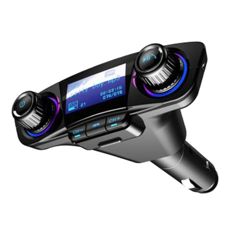BT06 Multifunction BT Universal FM Transmitter Dual-USB Audio Car MP3 Player Handsfree Support TF Card Quick Charge