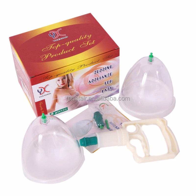 Healthy Breast Enlargement Pump For Lady /male Vacuum Cupping Body Massager Chest Enhancement Cupping With Suction Pump Therapy
