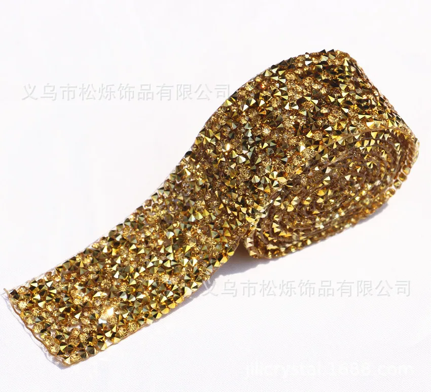 Wholesale Polychrome Self-Adhesive Diy Rhinestone Trim Hot Melt Water Diamond Stickers