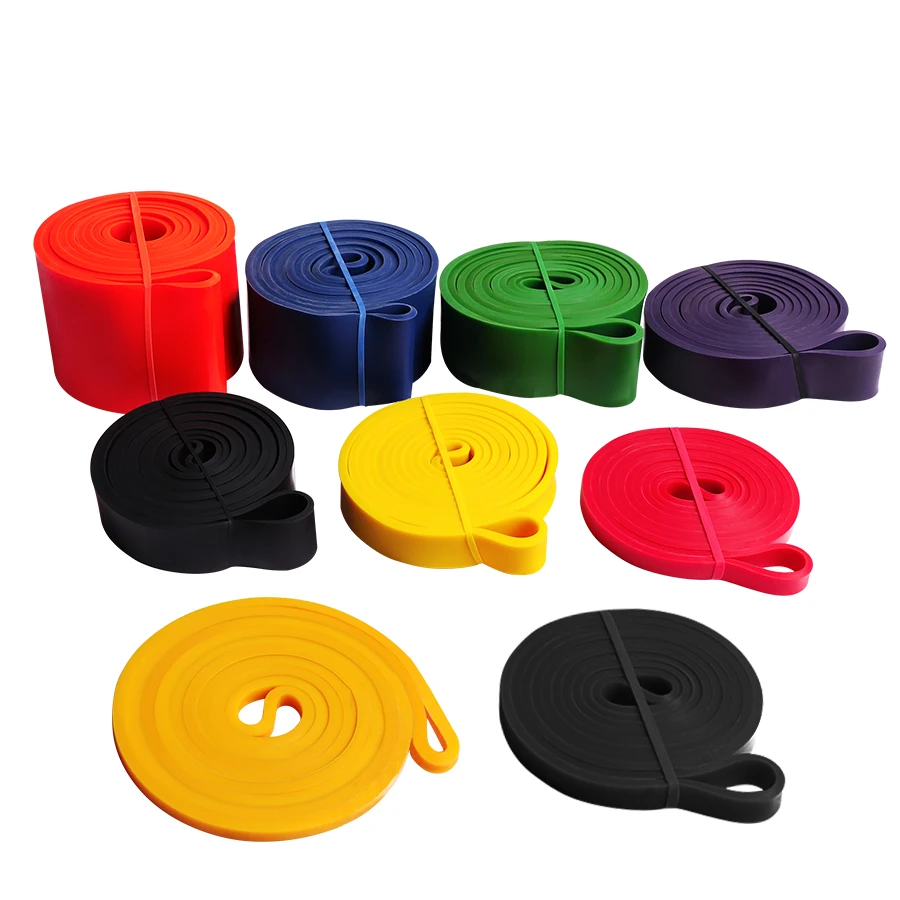 Training Workout Weightlifting Heavy Duty Long Power Band Gym Exercise Stretch Latex Resistance Band Fitness Pull Up Assist Band